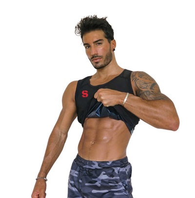 Men's Sweat Shaping Polymer Sauna Tank TopShapeCORE Fitness™