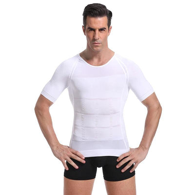 Sculpt Core – Men's Body Shaper, Men's Shaping Tummy Shirt, Compression Ion  Shaping Shirt, Compression Base Men's (Color : Black, Size : Large)